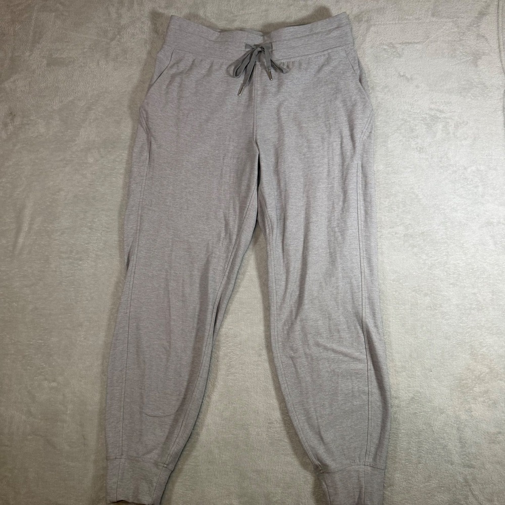 Lululemon Scuba High-Rise Jogger Heathered Core Ultra Light Grey Size 10 LW5EKLS